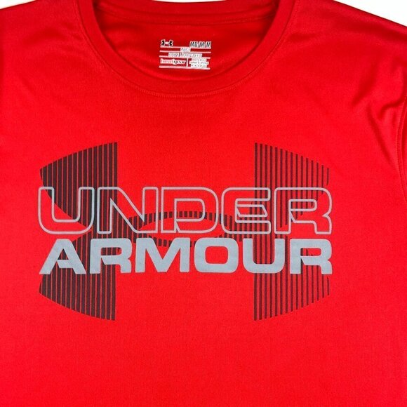 Under Armour Large Front Logo Loose Short Sleeve T-Shirt Men's Size Medium - Picture 2 of 6